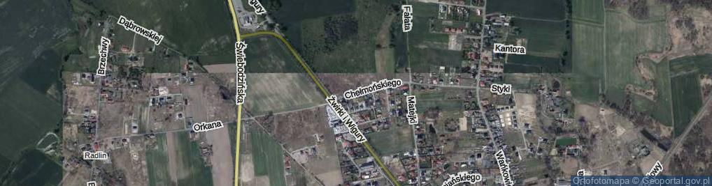 Zdjęcie satelitarne Chełmońskiego Józefa ul.